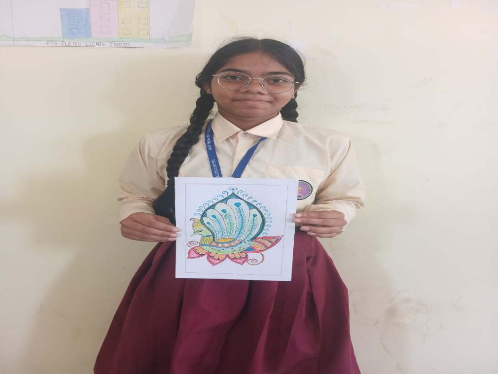 PAINTING COMPETITION CONDUCTED AT EMRS SHAHDOL ON 5TH NOVEMBER 2025 UNDER JANAJATIYA GAURVA VARSH